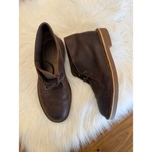 Clark's brown leather boots size 8M